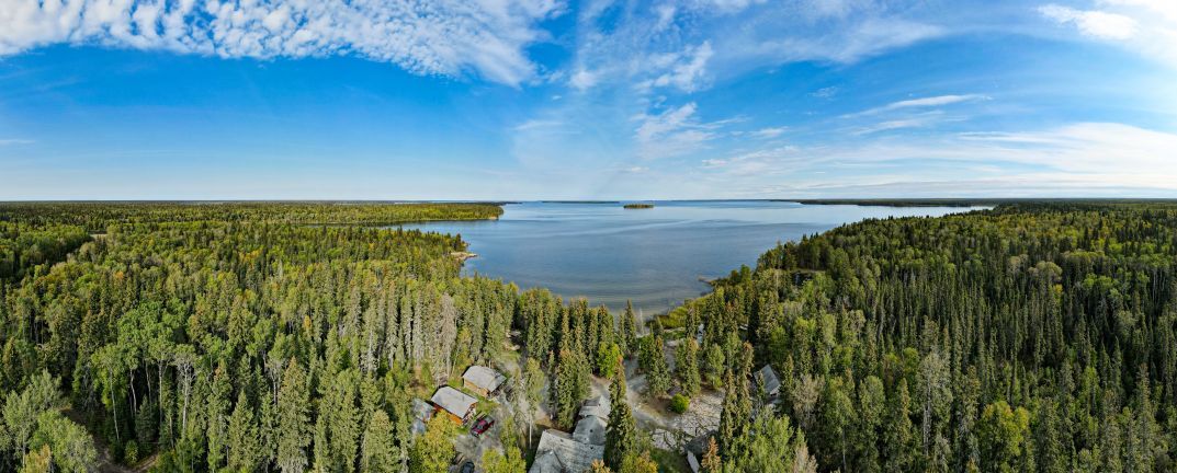 Looking at Amisk Lake from Camp